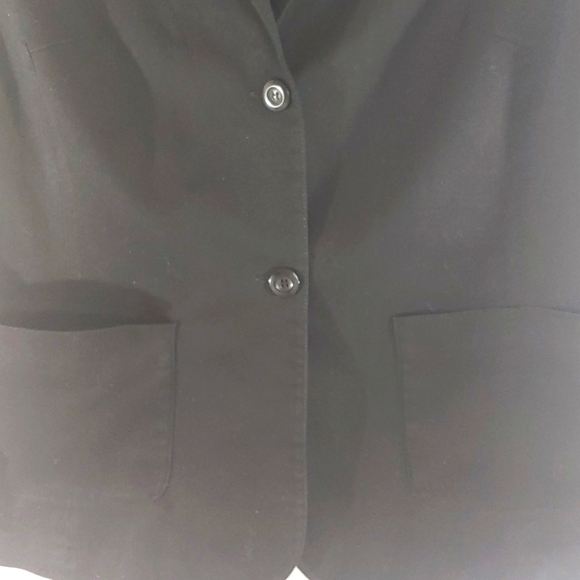 Selene Sport 97% Cotton Fully lined Black Blazer Jacket - Size 12 - Picture 3 of 6